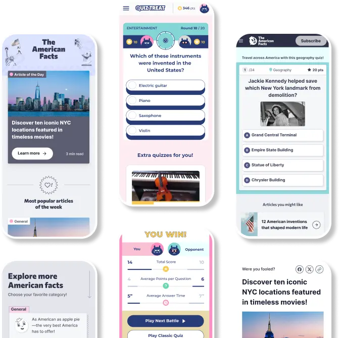 Screenshow Quiz Treat And The American Facts